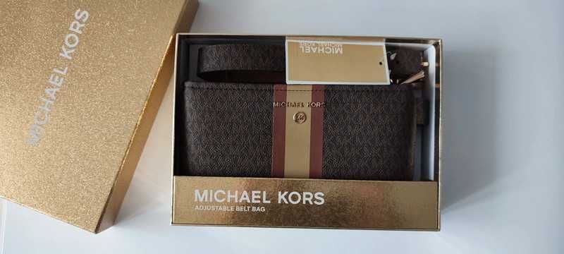 Michael Kors Saszetka nerka Brown