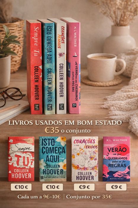 Vendo livros de COLLEEN HOOVER