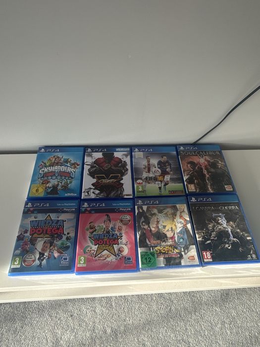 Ps4 8 gier Street Fighter, Fifa, Soulcalibur