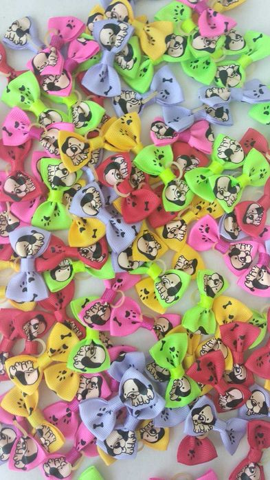 Бантики для собак, легкие, не выгорают, не мнутся, не бояться воды.