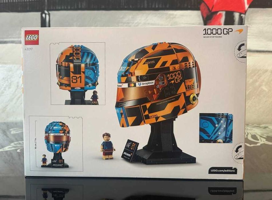 Конструктор LEGO Editions 43017 Formula 1 Шолом Оскара Піастрі McLaren Mastercard F1® Team