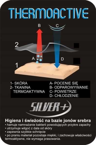 Kalesony męskie getry ocieplane termoaktywne czarny rozmiar XL