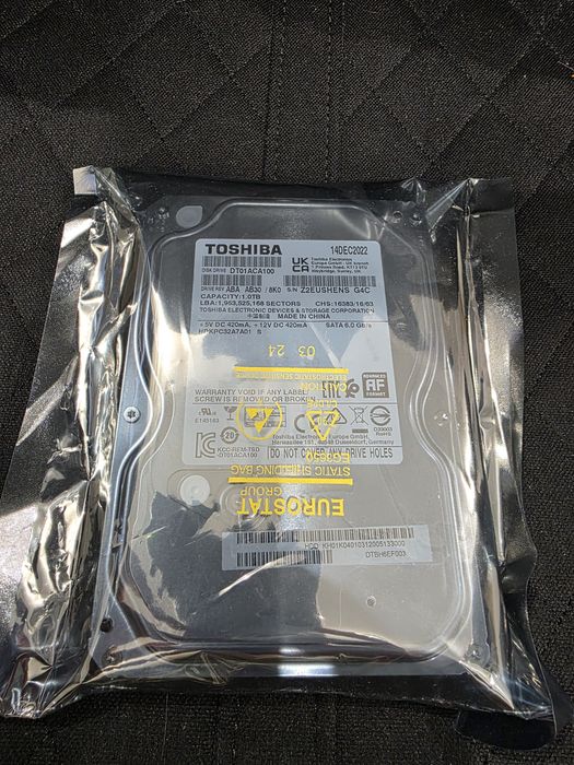 TOSHIBA Dysk HDD 1TB 1000GB 7.2k 32MB SATA III 3.5''