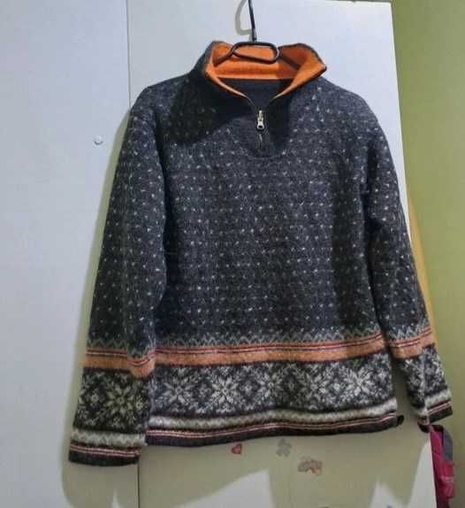 Narciarski sweter Kaprun 100 % alpaka Chompas pachy 102 cm 40 42 Peru