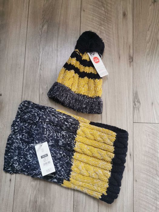 Nowy komplet dla chłopca szalik i czapka Smyk rozmiar 52 (2-3 lata)