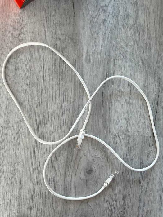 Kabel przewód do komputera sieć LAN biały 1.45 m