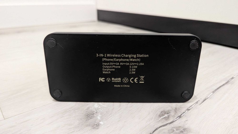 3в1 бездротова зарядна станція Q10B nongxiang для Samsung 15W зарядка