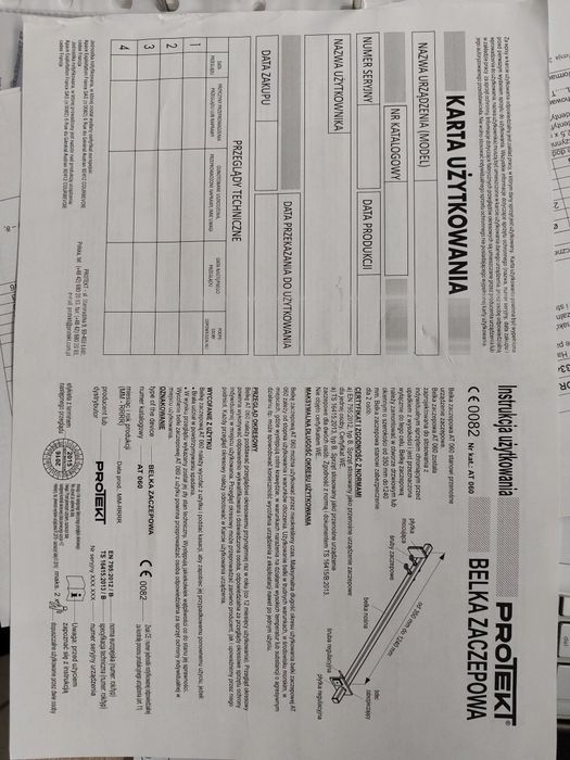 Belka zaczepowa Protekt AT 060