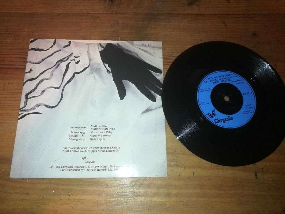 MATT PRETTON - Its All Over Don't Say You're In Love) SINGLE