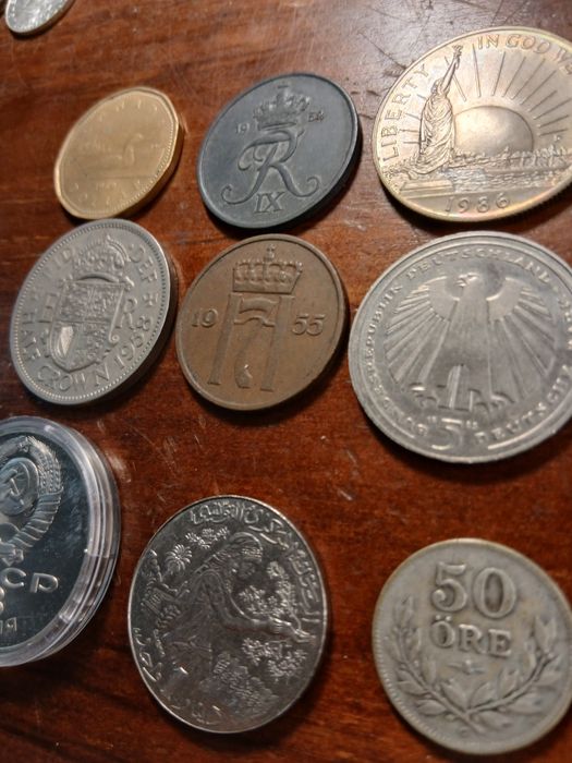 Moedas estrangeiras antigas