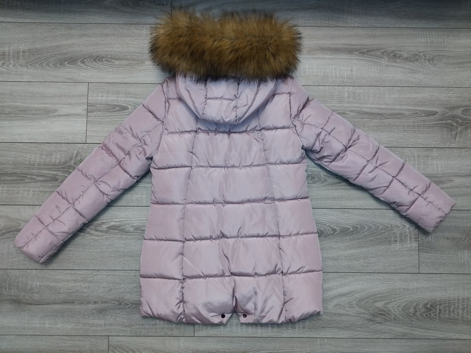 Różowa damska kurtka zimowa kaptur M L