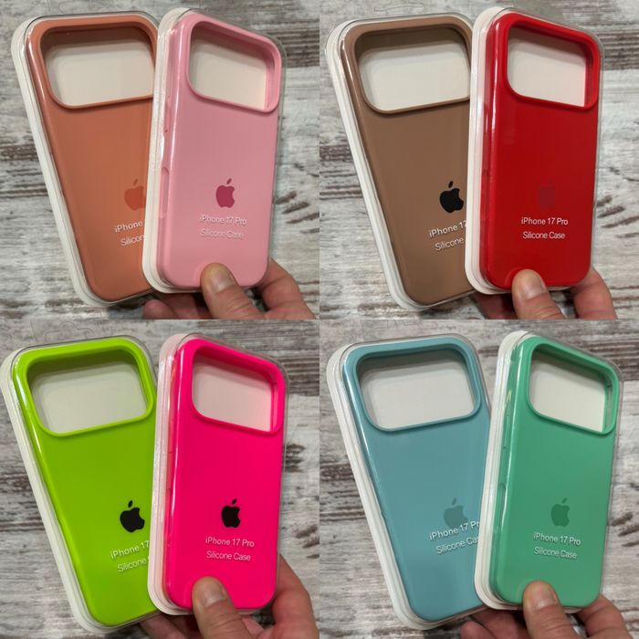 Чехол айфон 17 про силикон микрофибра silicon case iphone 17 pro чехлы с микрофиброй по всем граням для айфон 17про / iphone 17pro