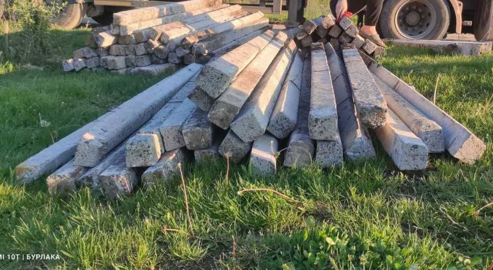 Стовпчики - на огорожу паркан стовпи забор сітка дріт слупи 2.10 м