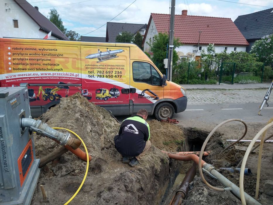 Usługi koparką-mini oraz ładowarką, przyłącza wod-kan, wywrotka usługi