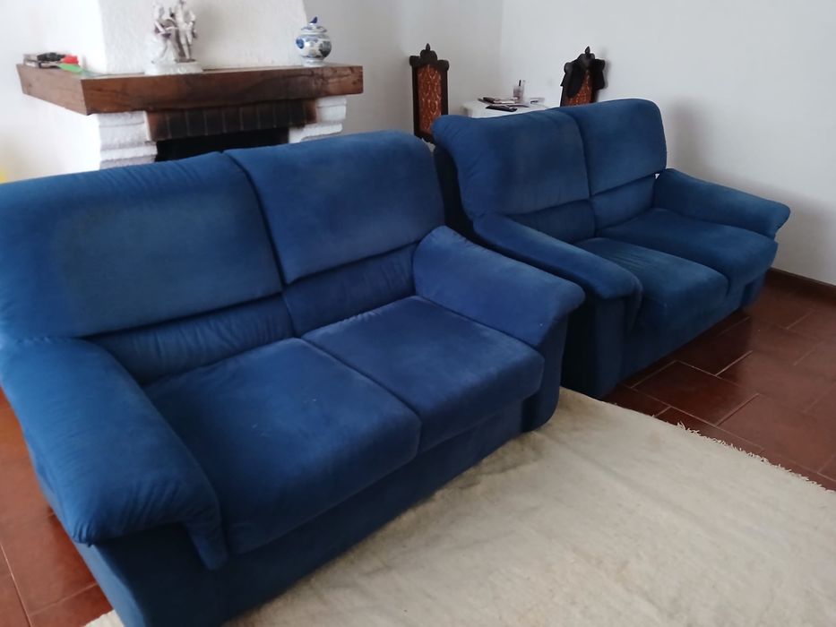 Conjunto sofás 4 lugares