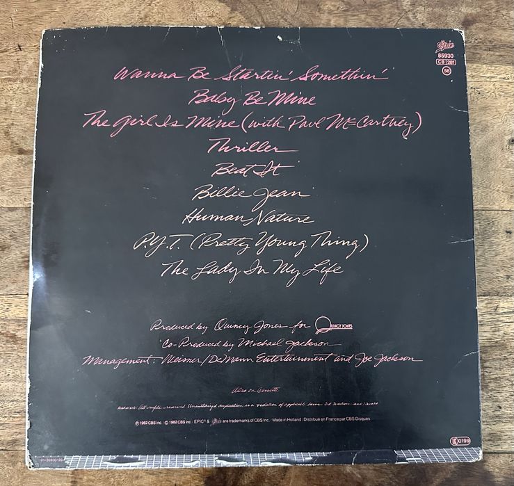 Michael jackson Thriller Vinil
