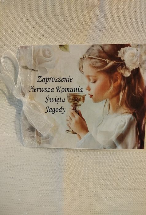 Zaproszenia Pierwsza Komunia Święta