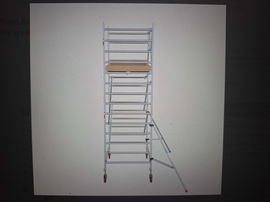 Rusztowanie Aluminiowe Euroscaffold 135x250x520 wysokość robocza.