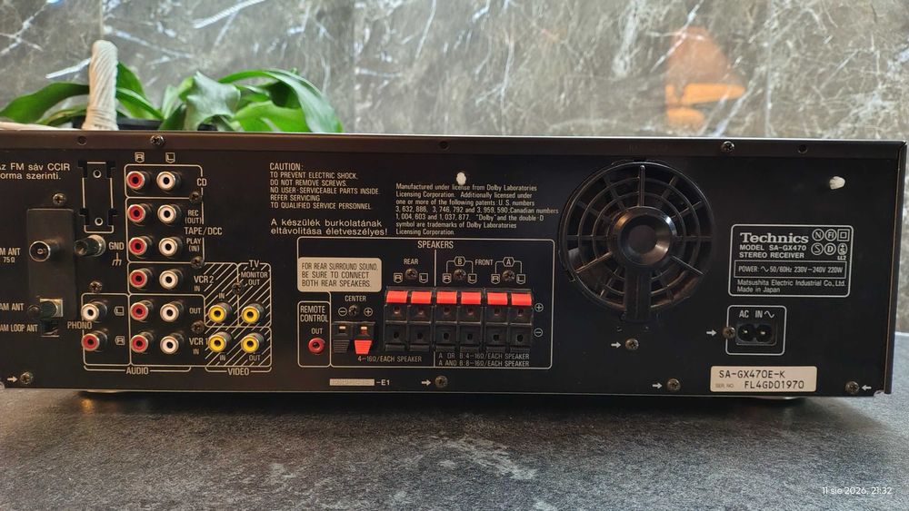 Technics SA-GX470 amplituner po fachowym przeglądzie - super stan