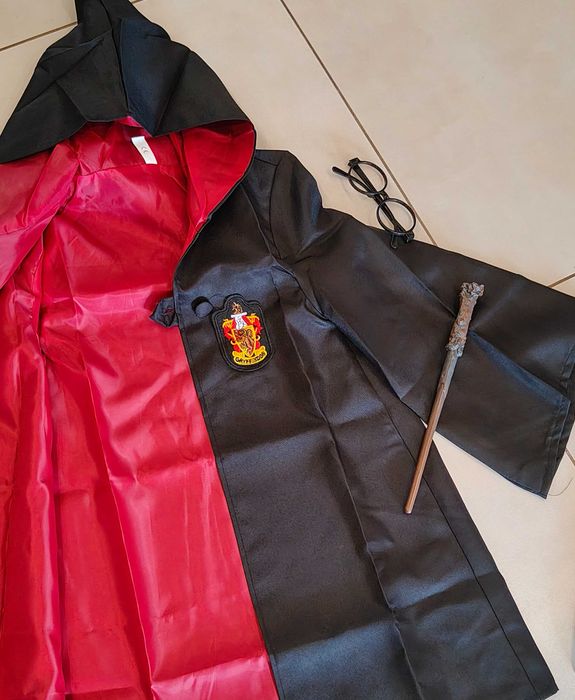 Peleryna  Harry Potter strój kostium czarodziej magik mag halloween