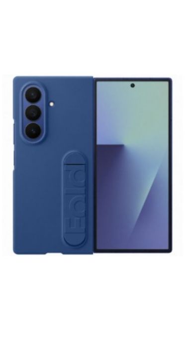 Чехол на Samsung Carbon Case Fold 7 Black, Silicone Case Fold 7 Blue