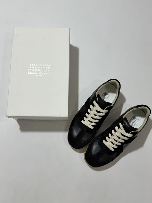 кроссовки Maison Margiela Replica Gats Black Sneakers 42 43