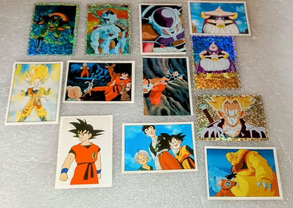 raros e antigos cromos dragon ball Z