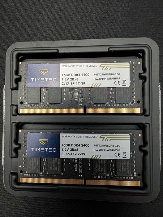 Timetec 32 GB Kit (2 x 16 GB) DDR4 2400 MHz (PC4-2400T) PC4-19200 SODIMM