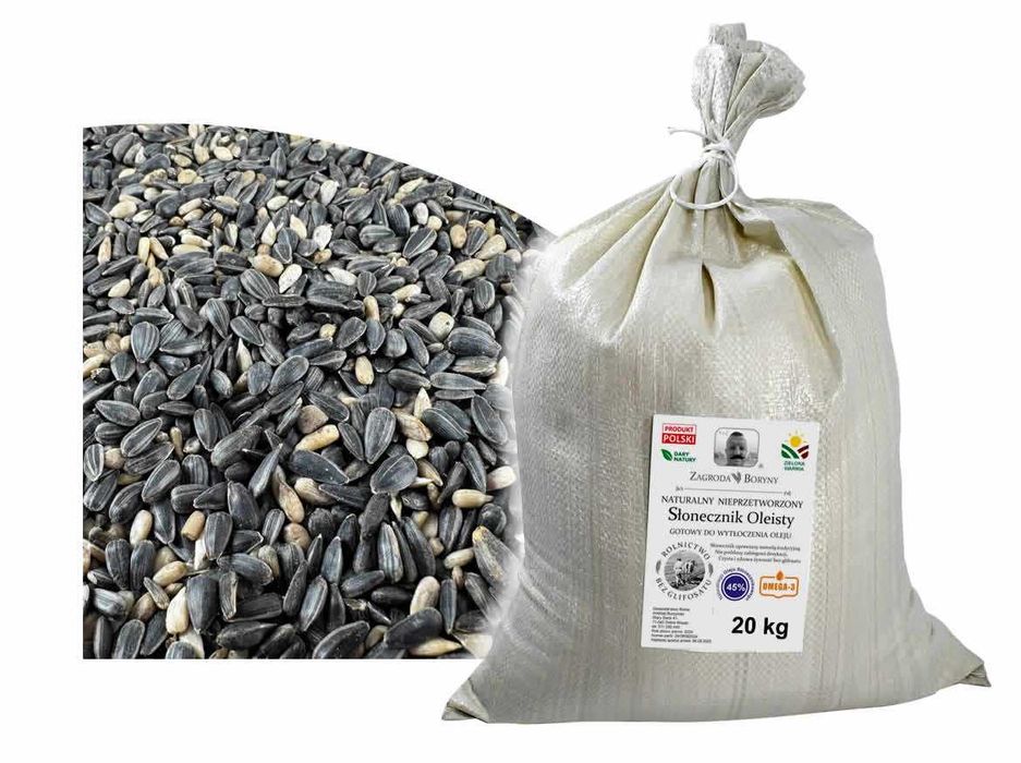 Słonecznik Oleisty 20 KG z Warmii na Domowy Olej bez Glifosatu