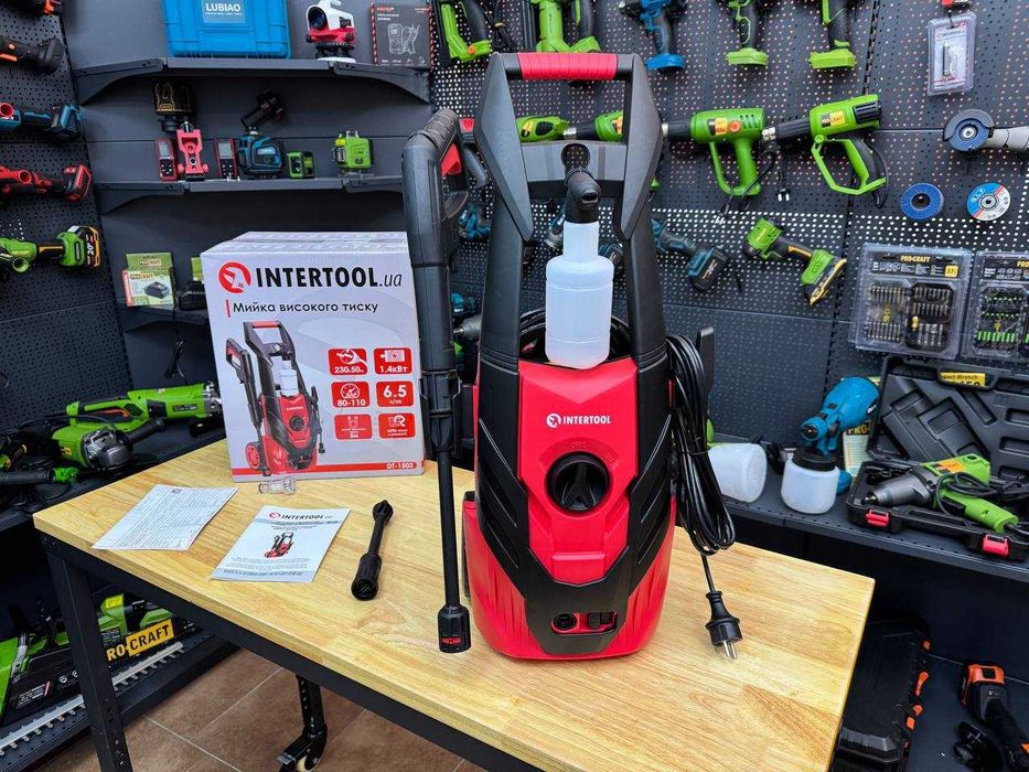 Якісна Електрична Мийка високого тиску INTERTOOL Універсальна