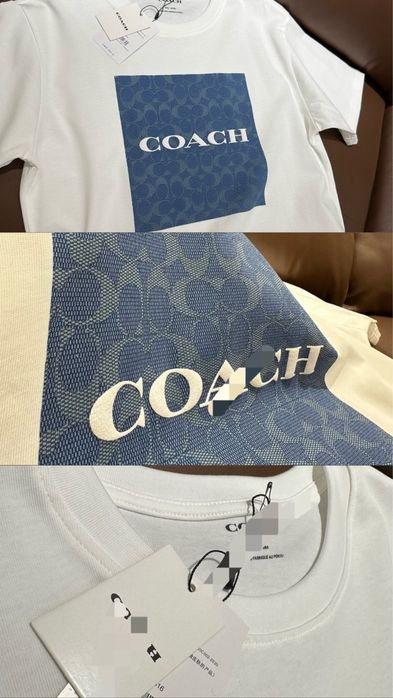 Футболочки ОРИГІНАЛ Coach, РІЗНІ, щільна бавовна, обємний дизайн