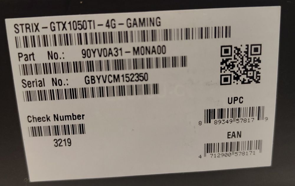 Karta graficzna ASUS GeForce GTX 1050 Ti  STRIX GAMING