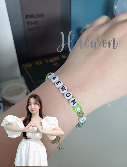Bransoletka K-POP - HAEWON (NMIXX) - (Handmade)