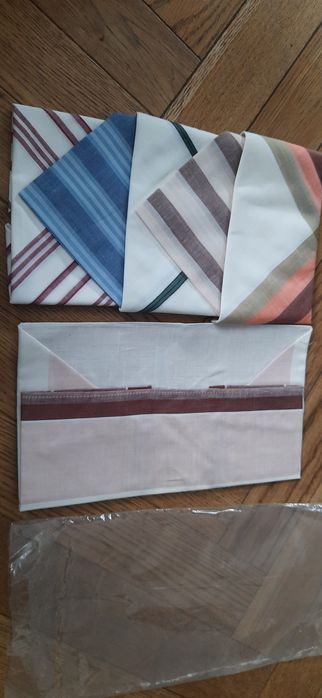Komplet 4 nowych, materiałowych chusteczek do nosa