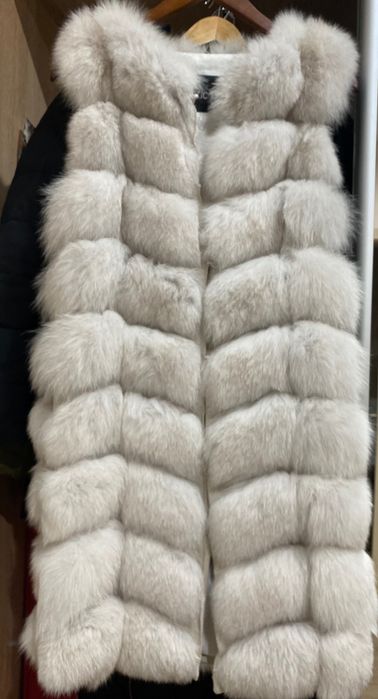 Меховая жилетка, размер S/M