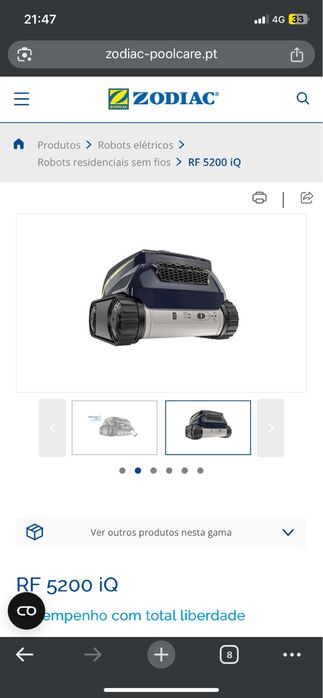 Aspirador piscina zodiac