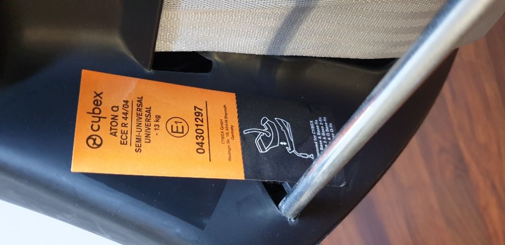 Fotelik Samochodowy CYBEX ATON Q 0-13Kg + Adaptery