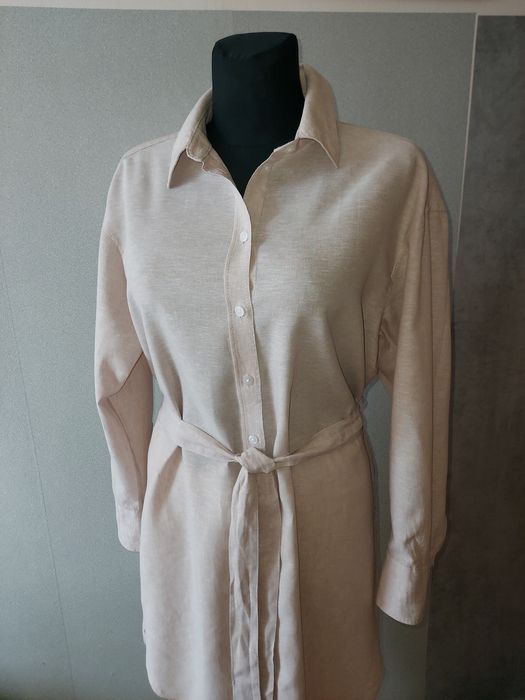 Lniana piaskowa szmizjerka