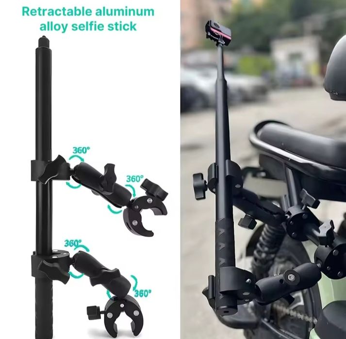 Mount Motocykl Selfiestick do Insta360 X5 Insta360 X4 Insta360 X3 2