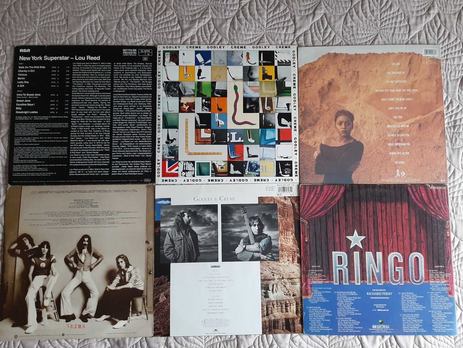 Lou Reed - Frank Zappa - Godley & Crème - Mica Paris– Ringo Starr –– Vinil LP