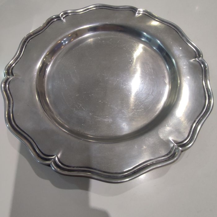 Prato/Salva em estanho 29cm