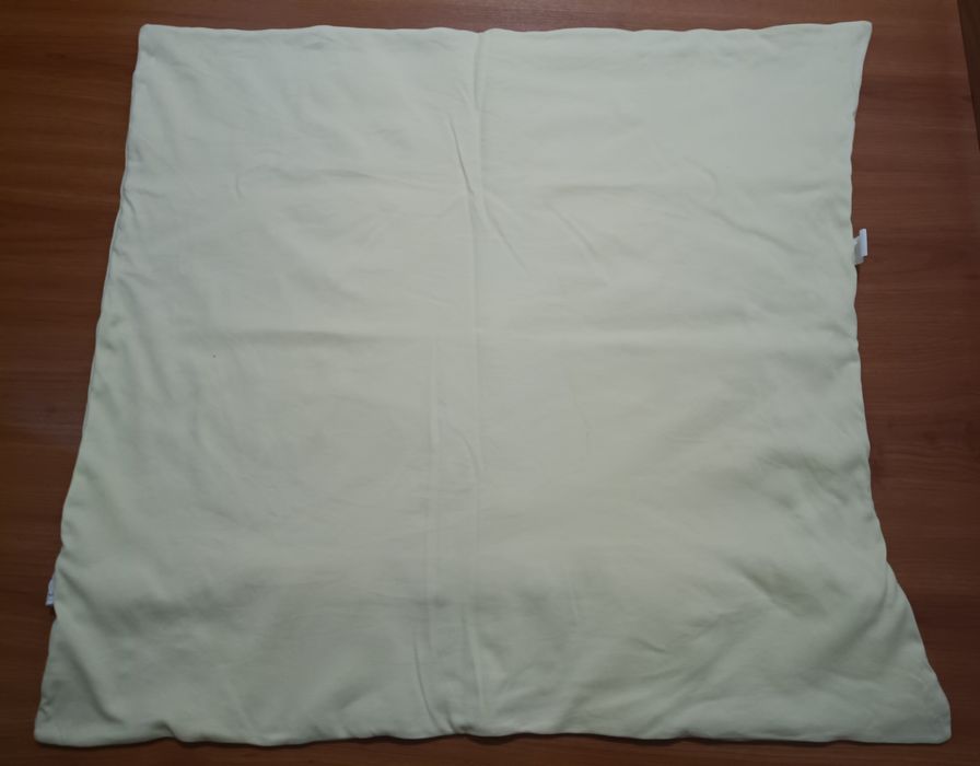 Manta/Lençol de Bebé 100% Algodão - Amarelo Pastel com Renda (Como Novo)