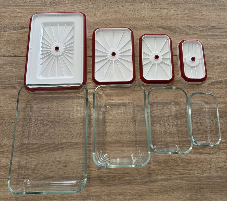 Coleção Completa Vácuo Zwilling Fresh & Save – Máquina + 4 Caixas VIDRO (Tudo NOVO)