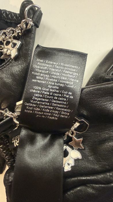 Rękawiczki bez palców czarne Karl Lagerfeld S