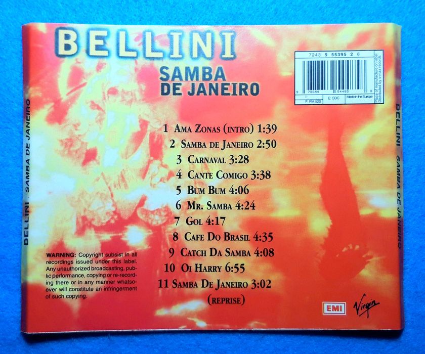 Bellini – Samba De Janeiro (CD, 1997)