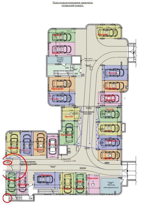 Продаж парко місця. 21,31 м2. №12. Вул.Трускавецька. Будинок Ж.