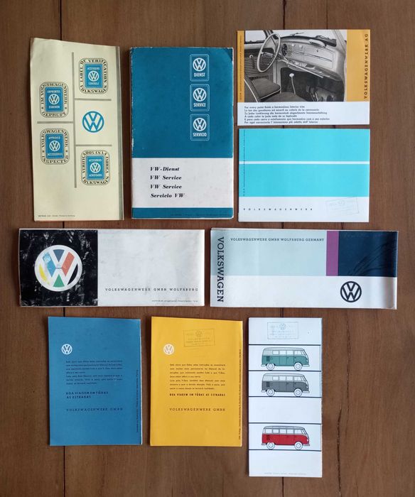 Antigas brochuras VW Volkswagen