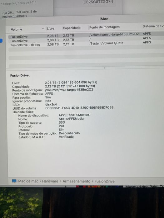 iMac 27" 5K FusionDrive 2,12TB GPU 2 giga Memoria 16 giga