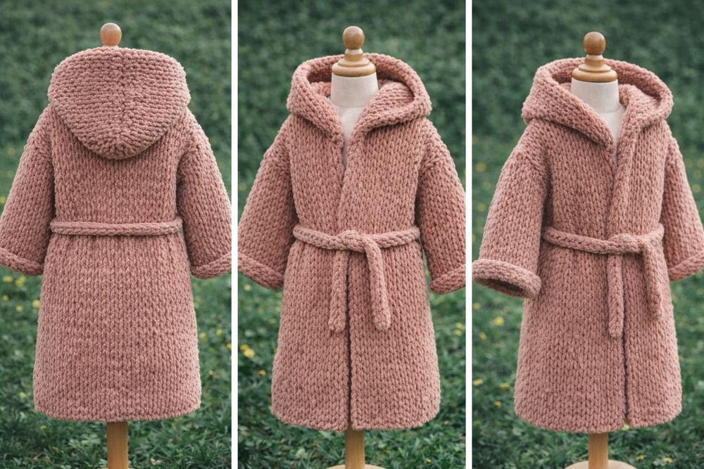 Дитячий халатик плетиний