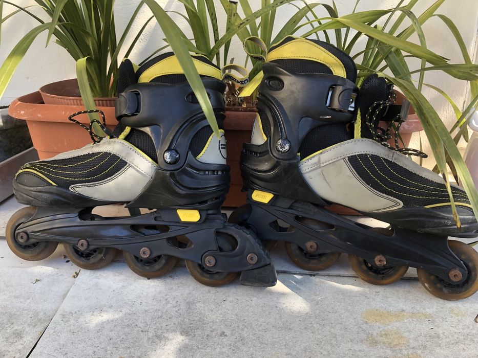 Patins em linha de boa qualidade